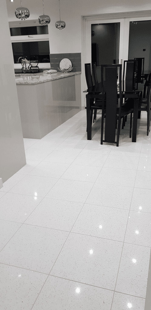 White Quartz Starlight Tiles 600 Mm X, Black Sparkle Floor Tiles For Kitchen